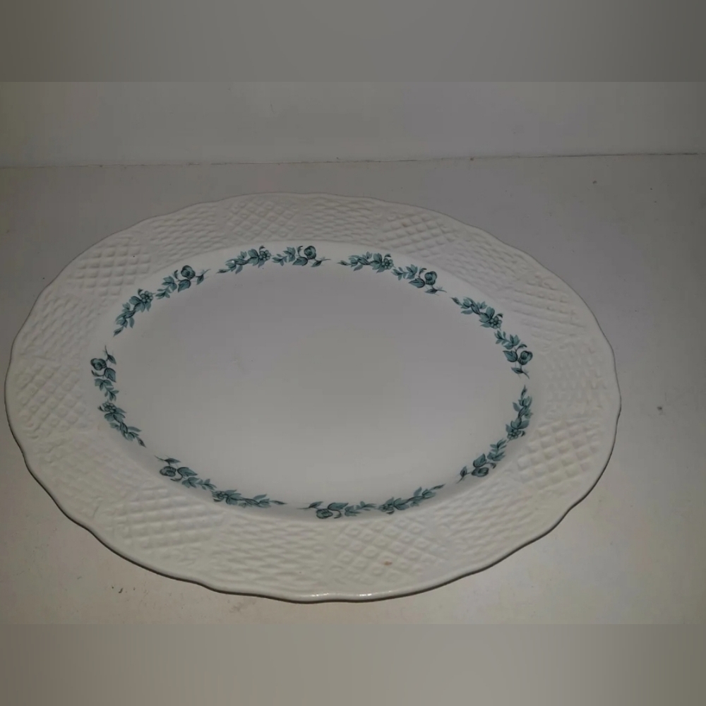 Vtg Marlborough old english ironstone by Simpsons poters Ltd England oval plate